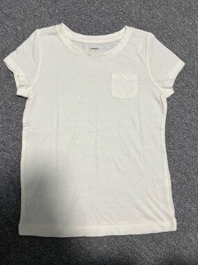 Gymboree Girl’s Cream Short-Sleeve Pocket Tee